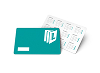 Taschenkalender mit abgerundeten Ecken